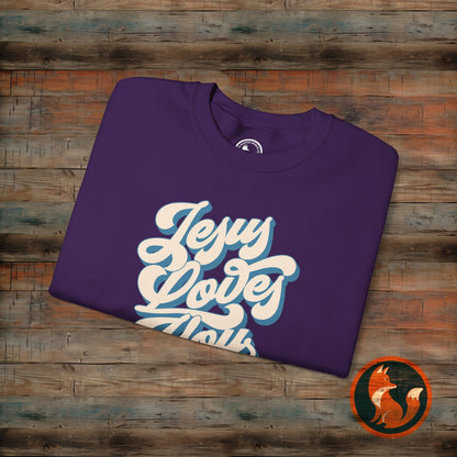 Jesus Loves You Sweatshirt: Unisex Love Design, Cozy Gift for Friends, Family, Valentine's Day, Birthday, Everyday Wear