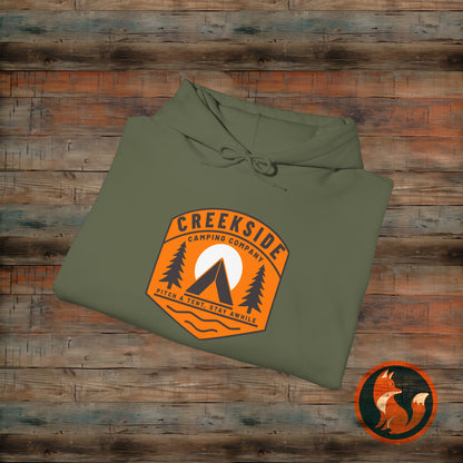 Creekside Retreat Unisex Hoodie, Camping Sweatshirt, Outdoor Adventure Apparel, Cozy Gift for Nature Lovers, Hiking Hooded Sweatshirt