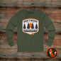 Drift Wood Outfitters Long Sleeve Tee - Unisex Outdoorsy Shirt for Nature Lovers, Camping, Fishing, Hiking, Gift for Adventurers