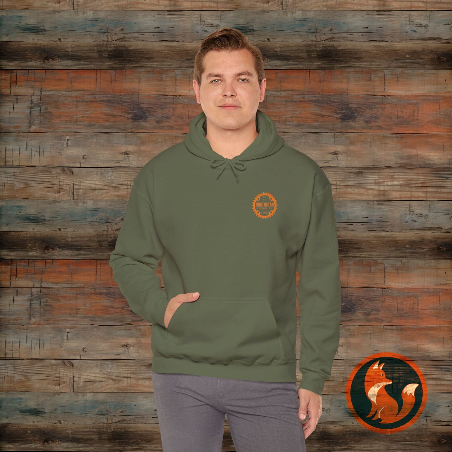Cozy Unisex Hooded Sweatshirt, Perfect for Casual Wear, Gift for Friends, Outdoor Activities, Fall Fashion, Northstar Design