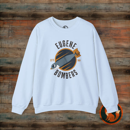 Eugene Bombers Crewneck Sweatshirt - Cozy, Unisex, Sports Apparel, Ideal for Team Spirit, Casual Wear, Gifts for Fans