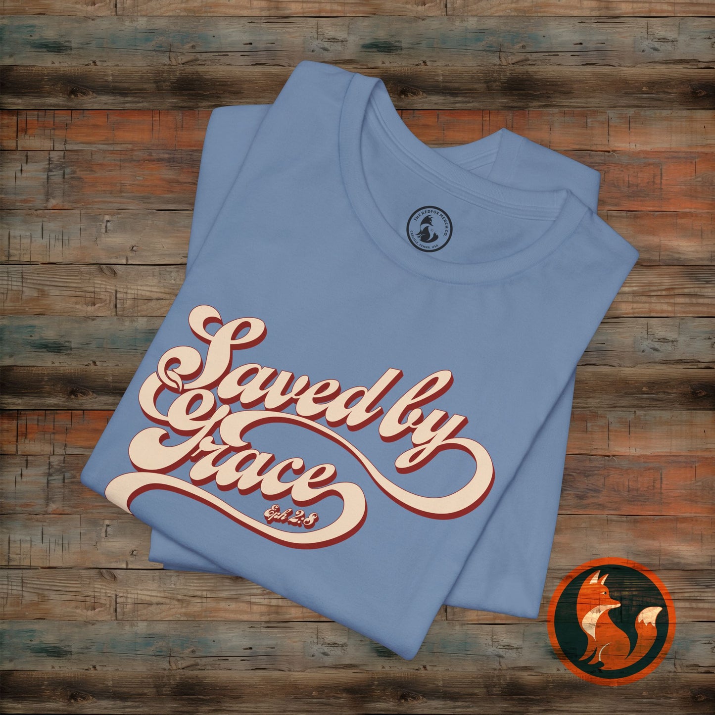 Saved by Grace Unisex Tee, Casual Faith Shirt, Inspirational T-shirt, Christian Apparel, Gift for Believers