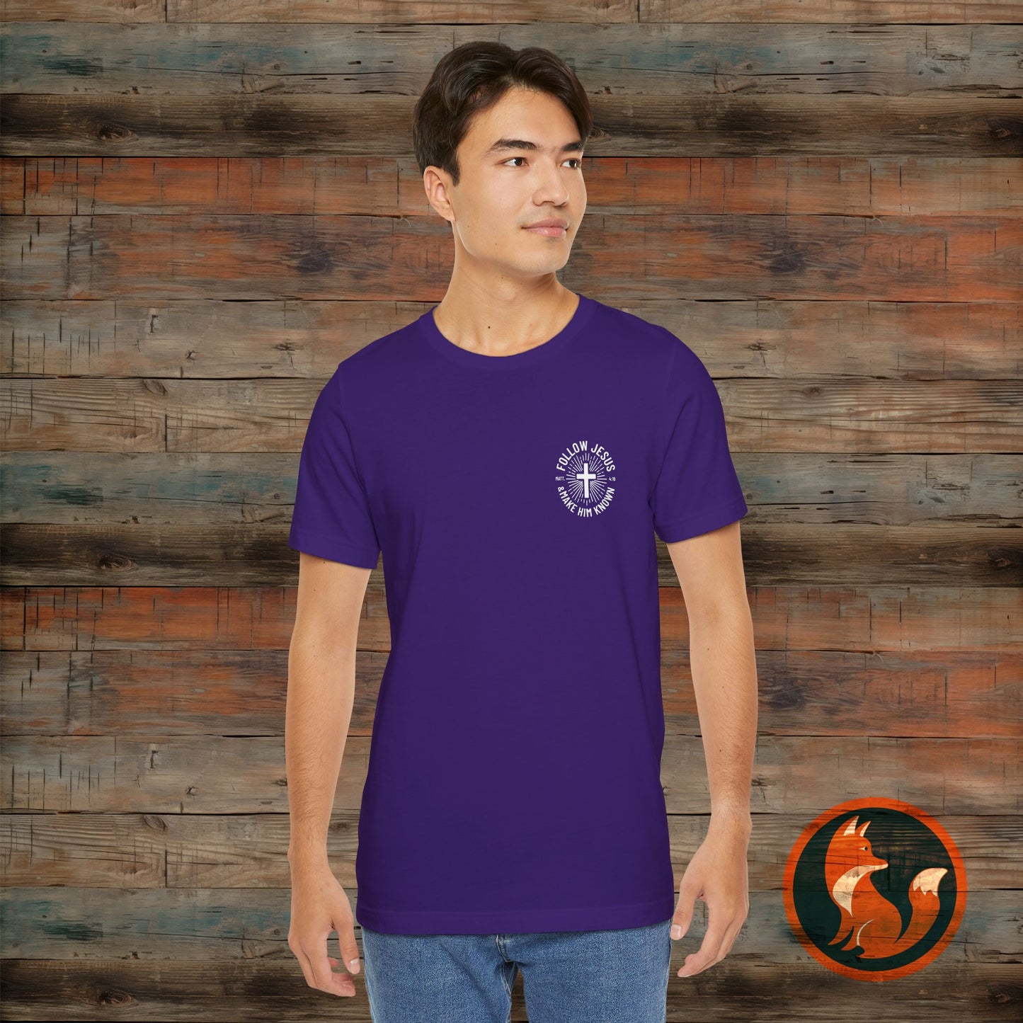 Faith-Inspired Unisex Tee - Follow Jesus Design, Christian Apparel, Inspirational Shirt, Gift for Believers, Religious Tee