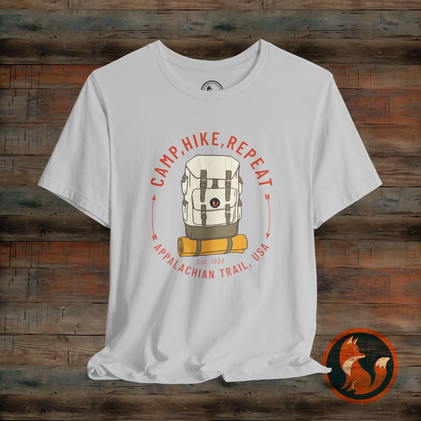Outdoor Adventure Tee - Camp Hike Repeat, Unisex T-Shirt, Nature Lover Gift, Hiking Shirt, Summer Wardrobe Essential, Camping Apparel