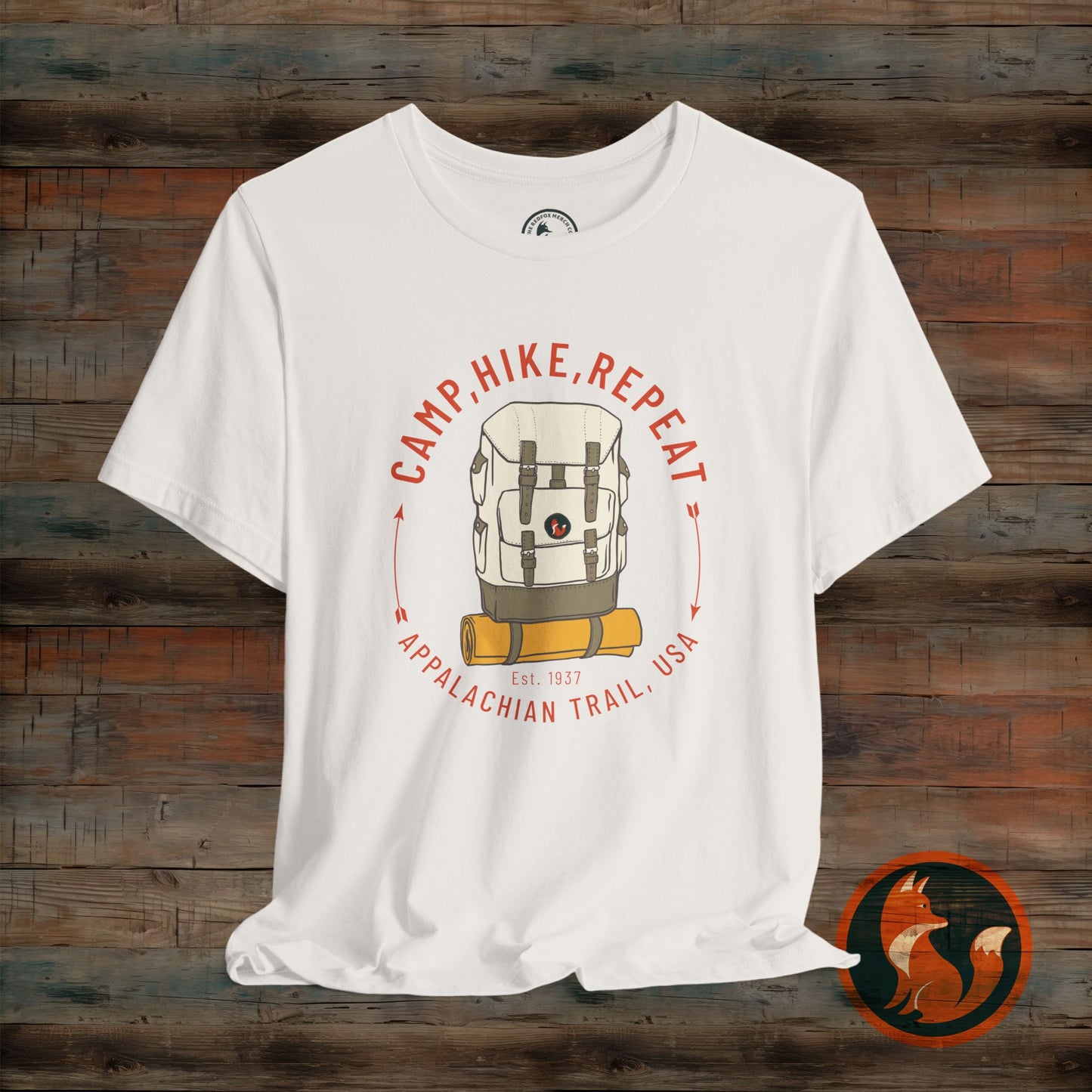 Outdoor Adventure Tee - Camp Hike Repeat, Unisex T-Shirt, Nature Lover Gift, Hiking Shirt, Summer Wardrobe Essential, Camping Apparel