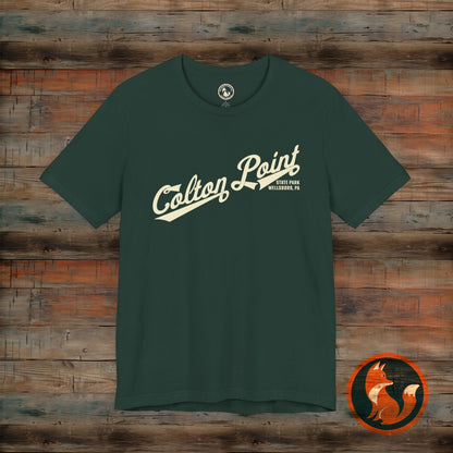 Colton Point Graphic Short Sleeve Tee, Casual Cotton Tee, Unisex T-Shirt, Trendy Summer Shirt, Gift for Travelers, Everyday Wear