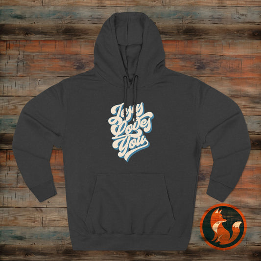 Jesus Loves You Fleece Hoodie - Perfect for Fall and Winter, Casual Wear, Comfortable Fashion, Every Day Essentials