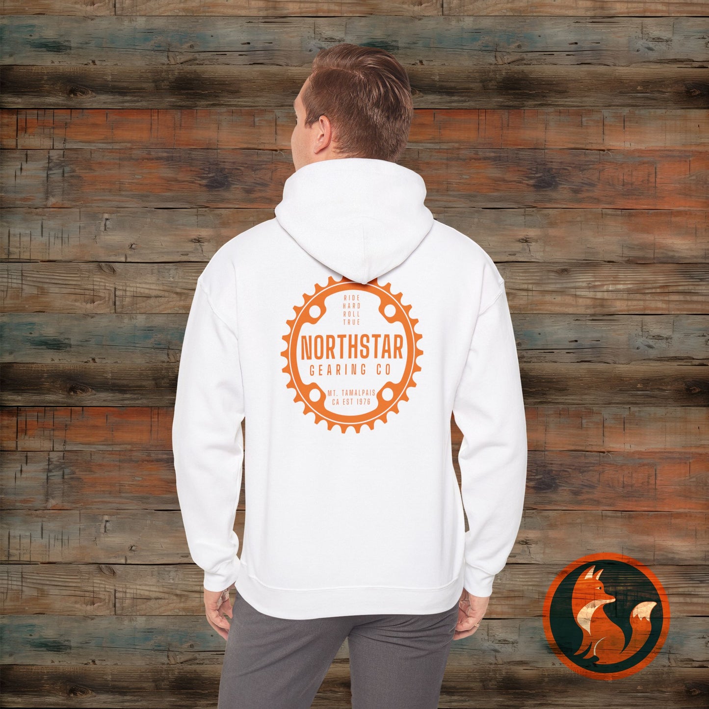 Cozy Unisex Hooded Sweatshirt, Perfect for Casual Wear, Gift for Friends, Outdoor Activities, Fall Fashion, Northstar Design