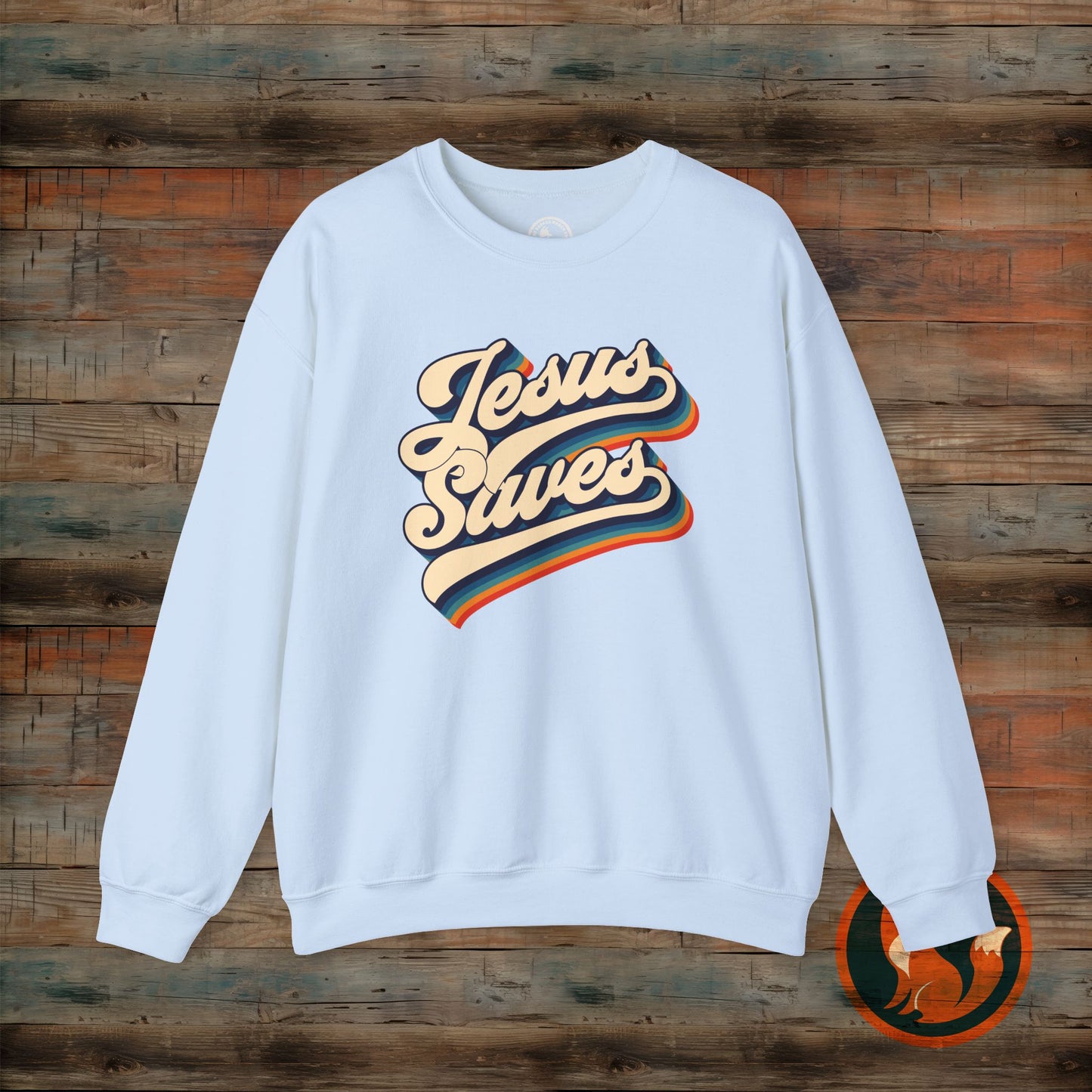 Jesus Saves Crewneck Sweatshirt | Cozy Unisex Pullover | Faith-Inspired Apparel | Perfect for Church, Gifts, Everyday Wear, Casual Style