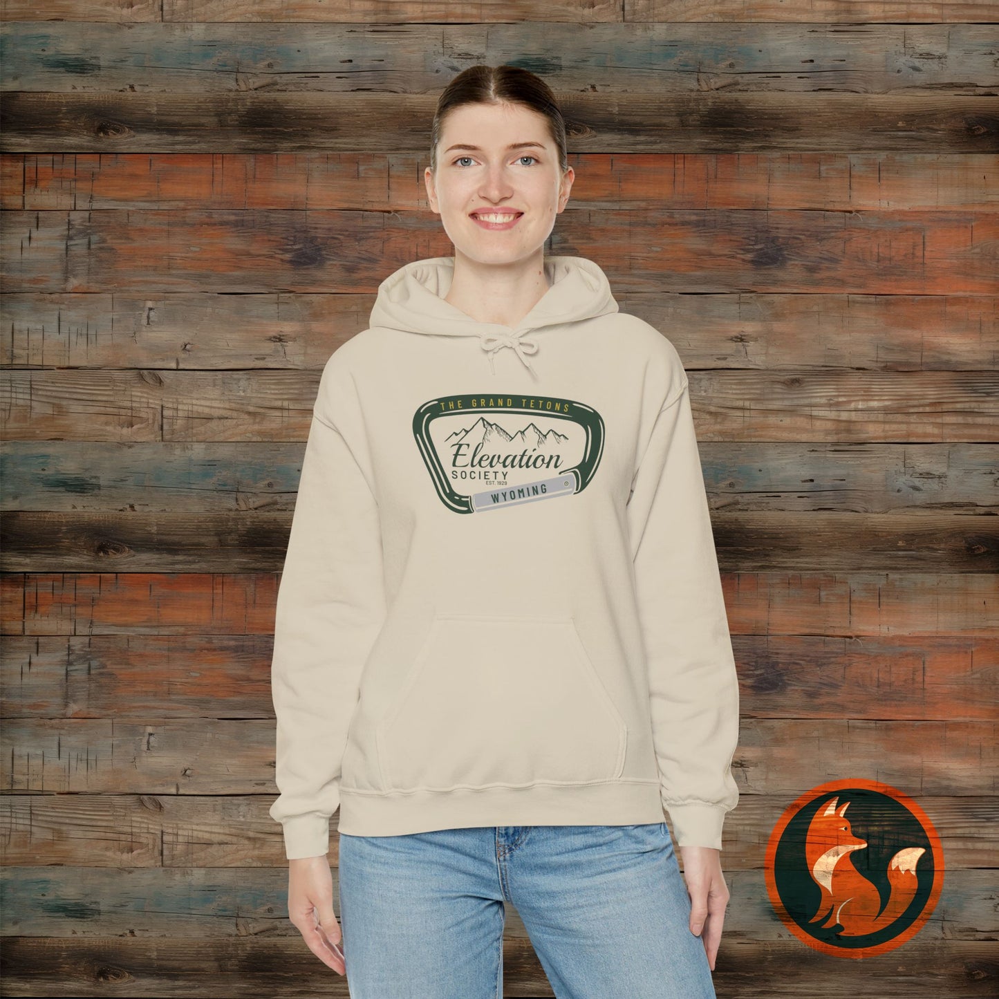 Elevation Society Hoodie, Cozy Unisex Sweatshirt for Outdoor Adventures, Perfect for Friends, Gift for Grads, Casual Wear, Travel