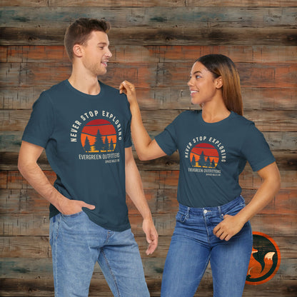 Adventure-Inspired Unisex Jersey Tee - Perfect for Explorers, Travel Lovers, Outdoor Enthusiasts, Vacation Wear, Gift for Nature Lovers