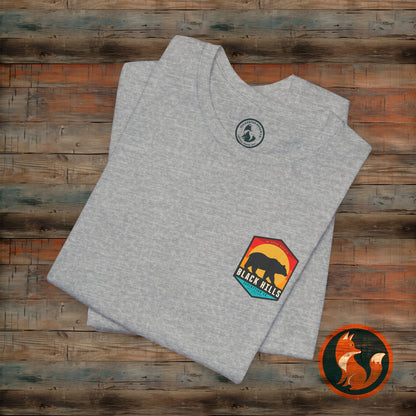 Black Hills Bear Short Sleeve Tee | Adventure Shirt, Nature Lover Gift, Hiking Apparel, Travel Tee, Outdoor Enthusiast Wear