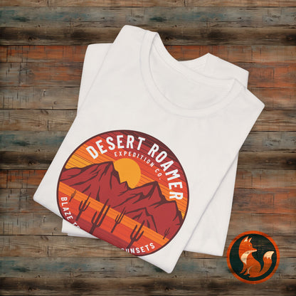 Desert Roamer Tee - Unisex Jersey Short Sleeve Shirt, Hiking Gift, Adventure Apparel, Travel T-Shirt, Outdoorsy Style