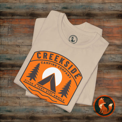 Creekside Camping Unisex Tee - Adventure Vibes, Outdoor Excursions, Nature Lover Gift, Summer Campwear, Hiking Apparel, Travel Shirt
