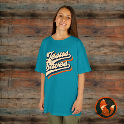 Kids Jesus Saves Tee, Cute Christian Tee, Church T-Shirt, Kids Casual Wear, Faith-Based Apparel